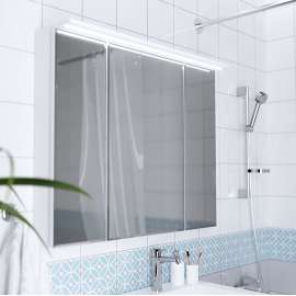 Зеркало-шкаф 1MarKa Соната 90 белый с подсветкой Ц0000007615